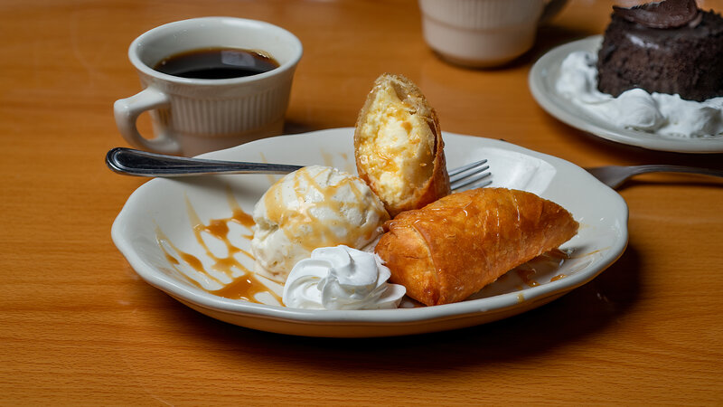 Fried ice cream dessert